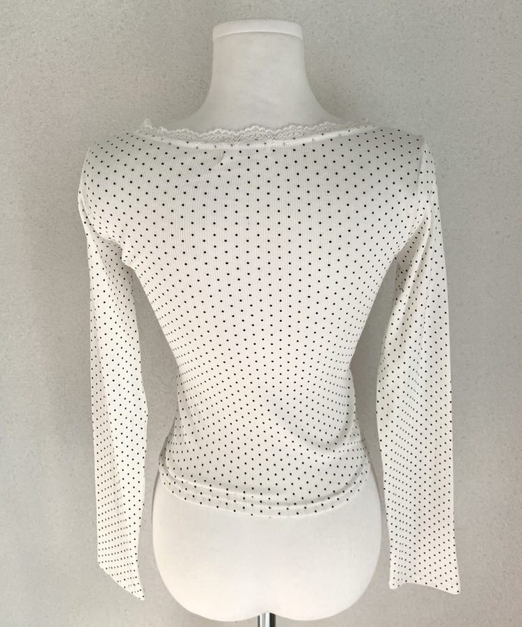 ドットレース長袖ラTシャツ