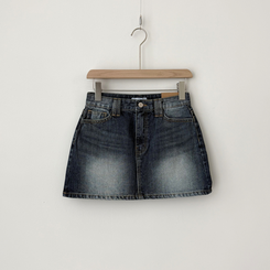 ウォッシュポケットデニムミニスカート