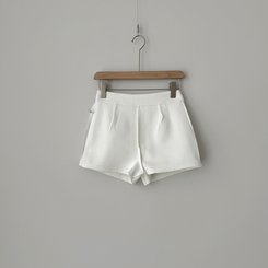 【ベルト付き】スリムミニスカートパンツ