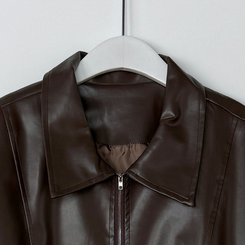 レザーブルゾンジャケット