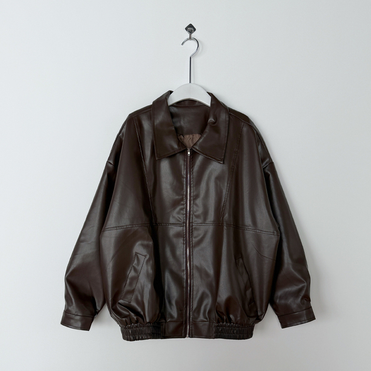 レザーブルゾンジャケット