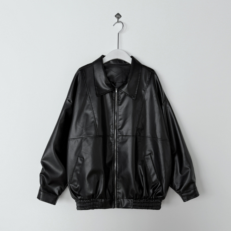 レザーブルゾンジャケット