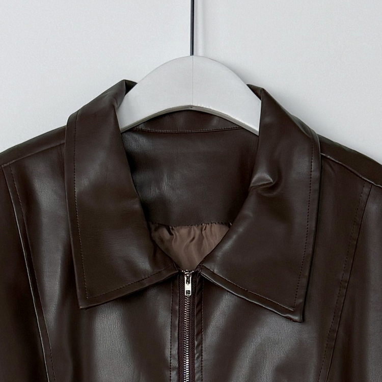 レザーブルゾンジャケット