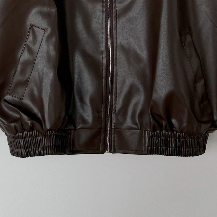 レザーブルゾンジャケット