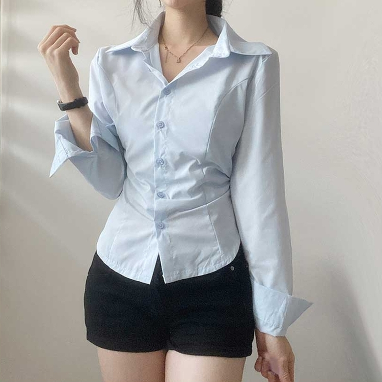 デイリーカラーシャツ BLUE