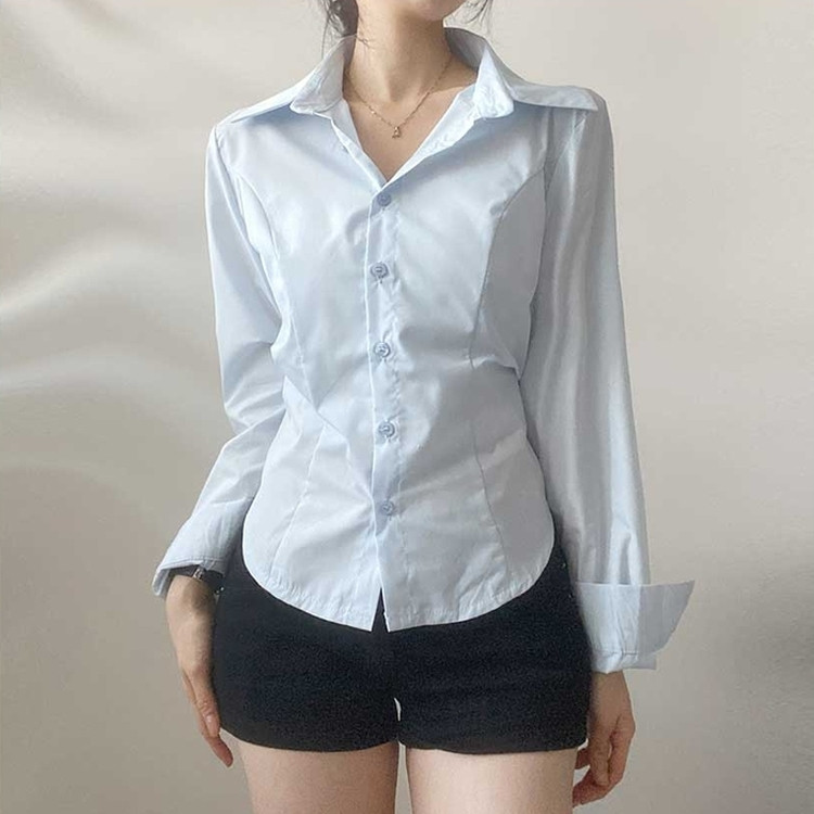 デイリーカラーシャツ BLUE