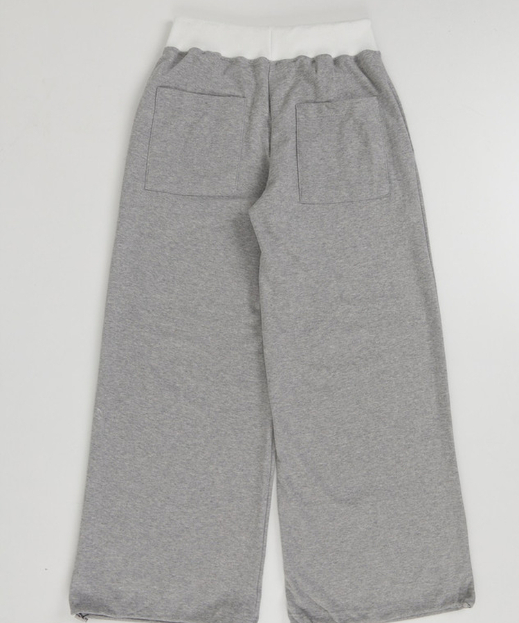 バイカラーレタリングトレーニングパンツ