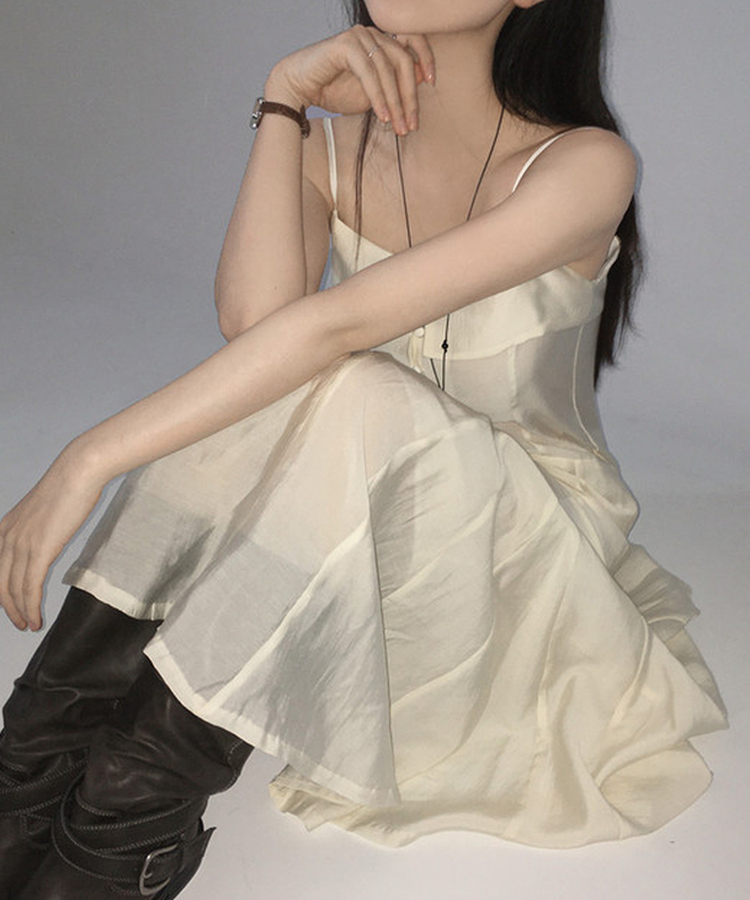 フラワーネックレス BLACK
