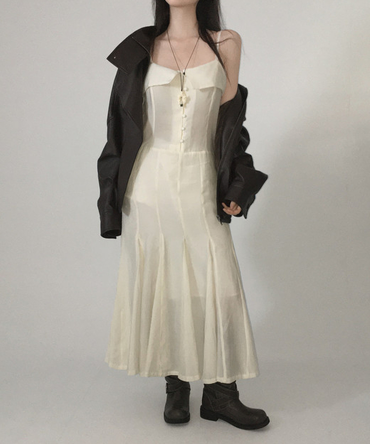 フラワーネックレス BLACK