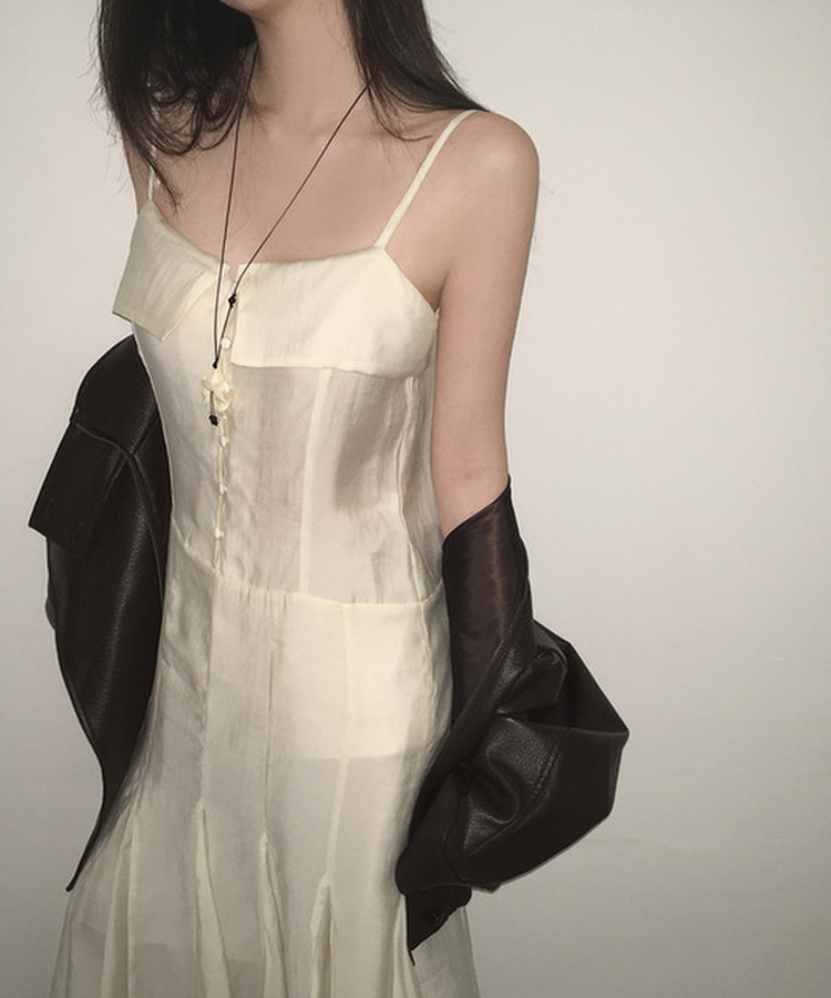 フラワーネックレス BLACK
