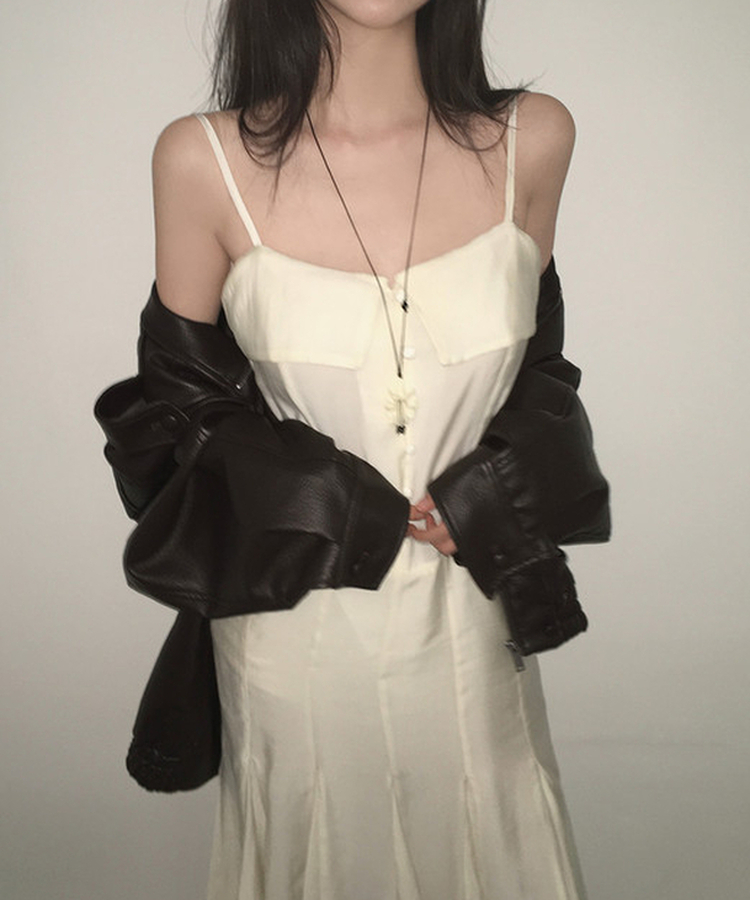 フラワーネックレス BLACK