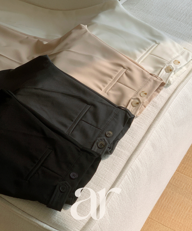 （S-2XL／ショート＆ベーシック＆ロング／3丈）ツーピンタック ビジョー セミワイドスラックス