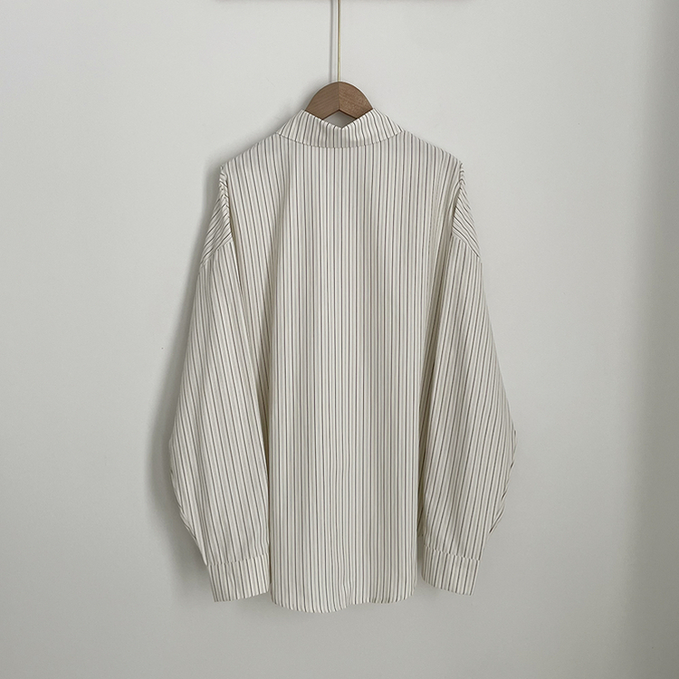 펜던트 사이드버튼 스트라이프 왕오버핏 셔츠 빅사이즈 봄신상