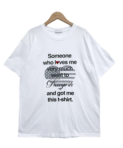 ハートレタリングプリント半袖Tシャツ