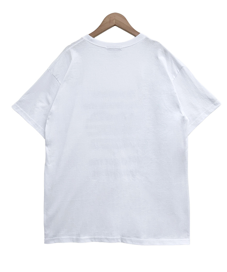 ハートレタリングプリント半袖Tシャツ