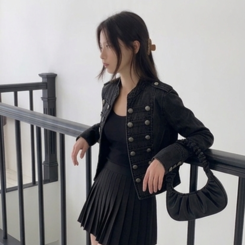 ナポレオン ジャケットヴィンテージダブルボタン BLACK