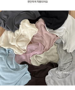 シースルーレイヤード長袖Tシャツ(11color)