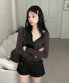 シースルーレイヤード長袖Tシャツ(11color) LIGHT GREEN