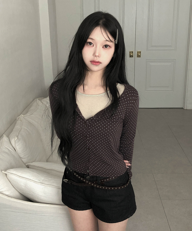 シースルーレイヤード長袖Tシャツ(11color) LIGHT GREEN