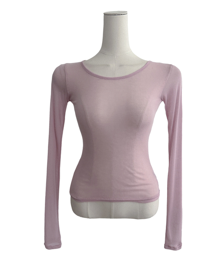 シースルーレイヤード長袖Tシャツ(11color)