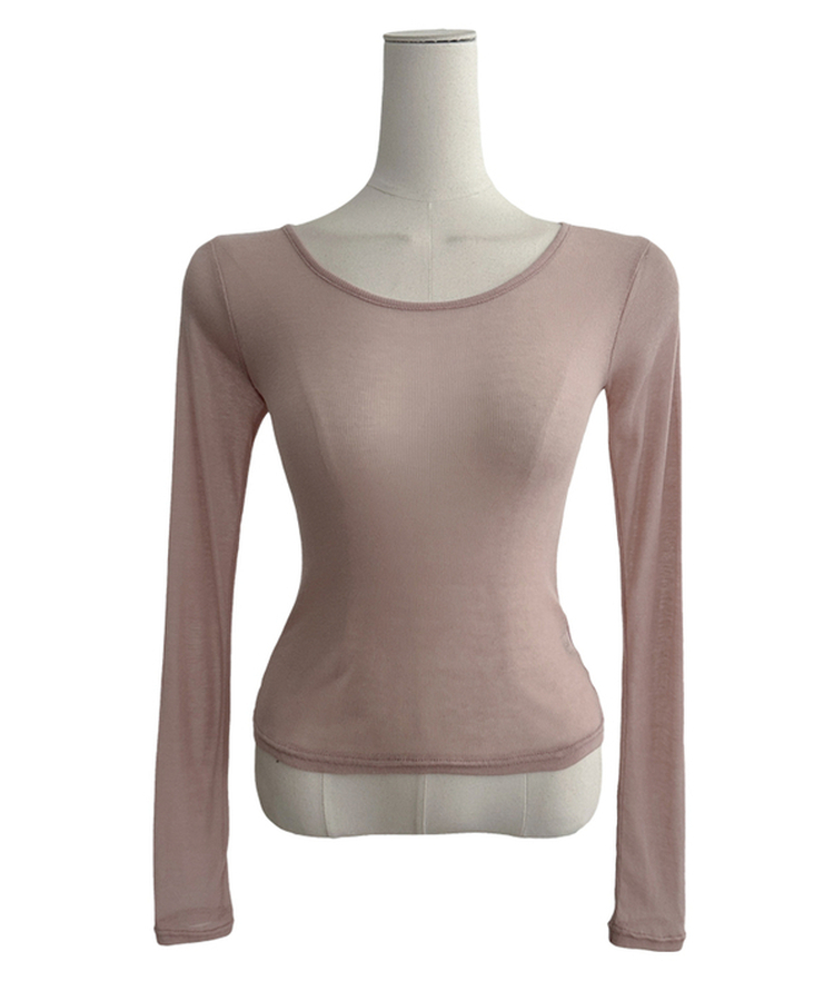 シースルーレイヤード長袖Tシャツ(11color)