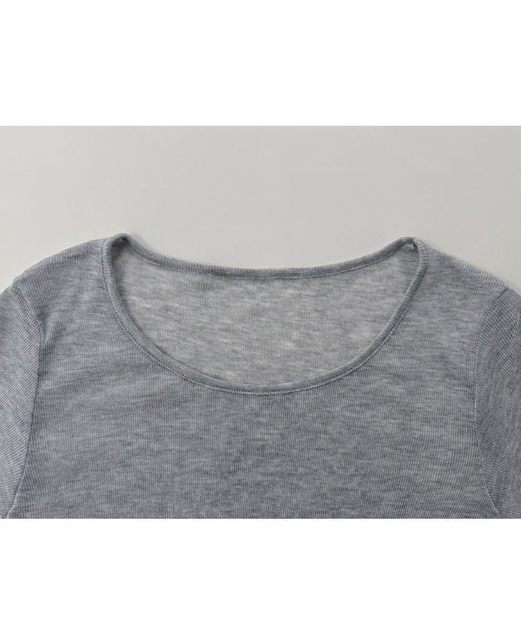 シースルーレイヤード長袖Tシャツ(11color)