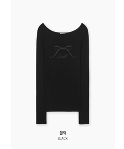 オフショルダーシースルーTシャツ