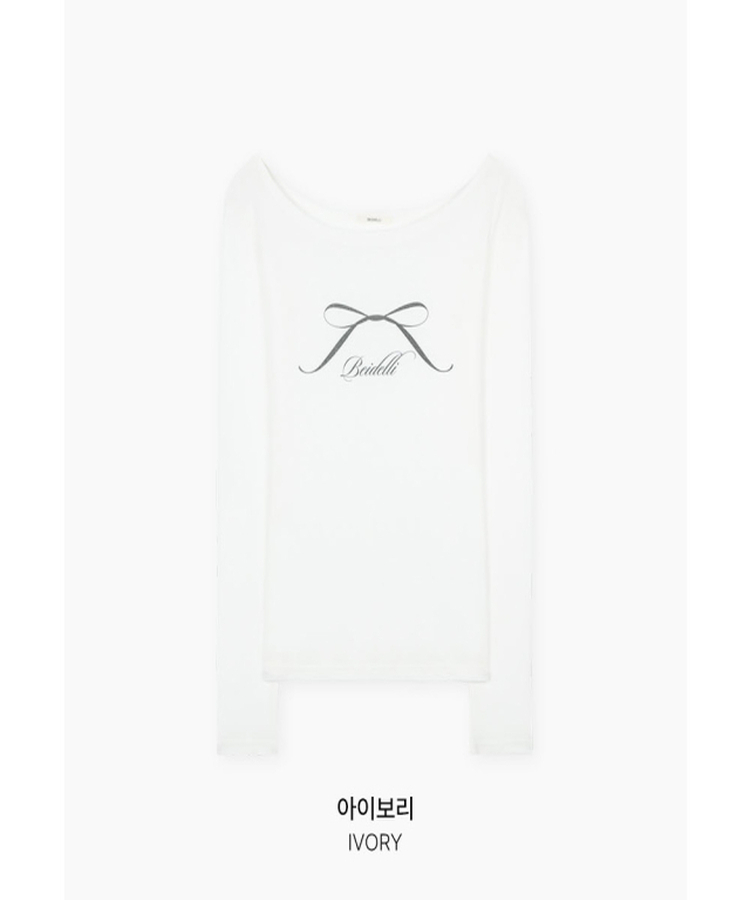 オフショルダーシースルーTシャツ