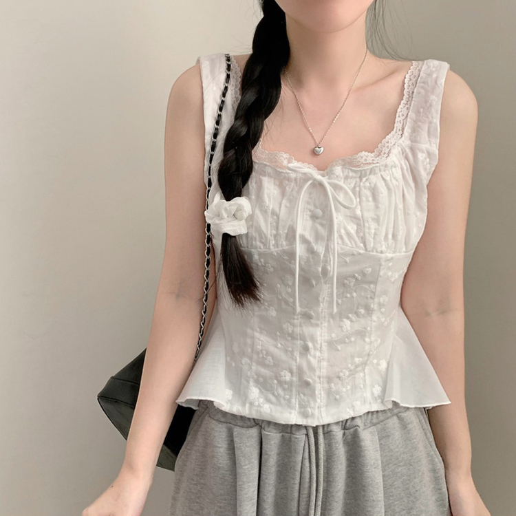 フレアキャミソールブラウス WHITE