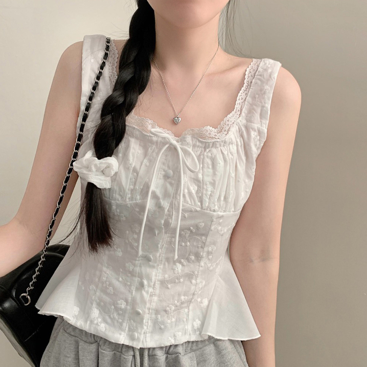 フレアキャミソールブラウス WHITE