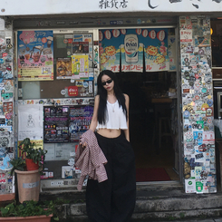 フレアクロップドキャミソール IVORY