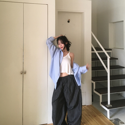 フレアクロップドキャミソール IVORY