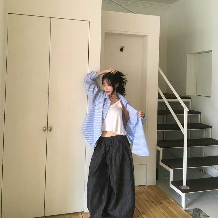 フレアクロップドキャミソール IVORY