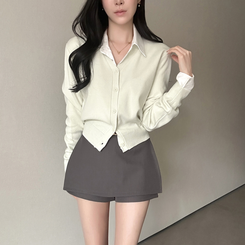 Vネック長袖カーディガン(9color) MELON MINT