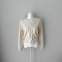 Vネック長袖カーディガン(9color)