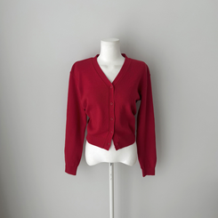 Vネック長袖カーディガン(9color)