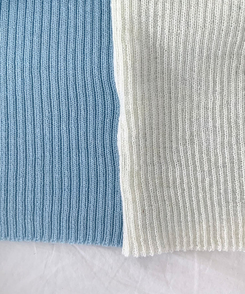 一体型ボタン長袖リブニットカーディガン