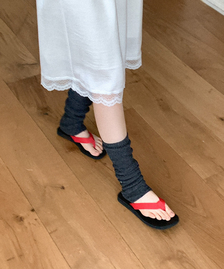 ベーシックカラービーチサンダル RED