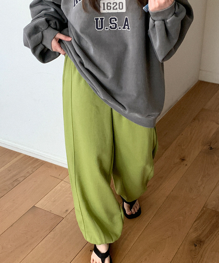 コットンカラージョガーパンツ(5color) OLIVE