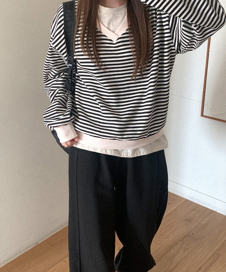 コットンカラージョガーパンツ(5color) BLACK