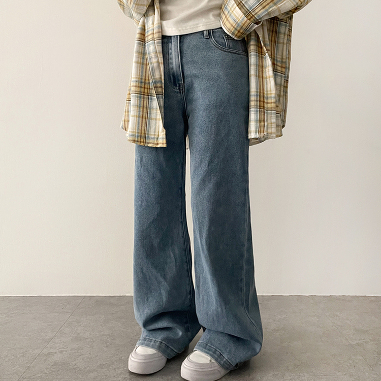 【丈別】ライトウォッシュドデニムパンツ LIGHT DENIM