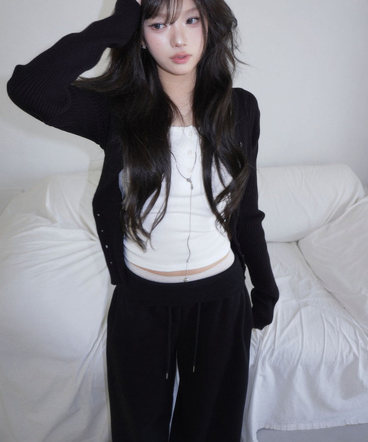 ワイドトレーニングパンツ BLACK