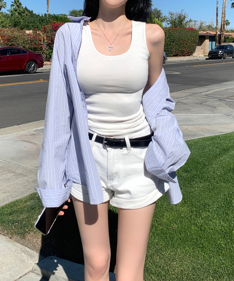 레크 스트라이프 셔츠 남방 포켓 오버핏 단가라 데일리룩 캐주얼룩 개강룩 출근룩 레이어드 사계절템 봄신상봄코디 소라