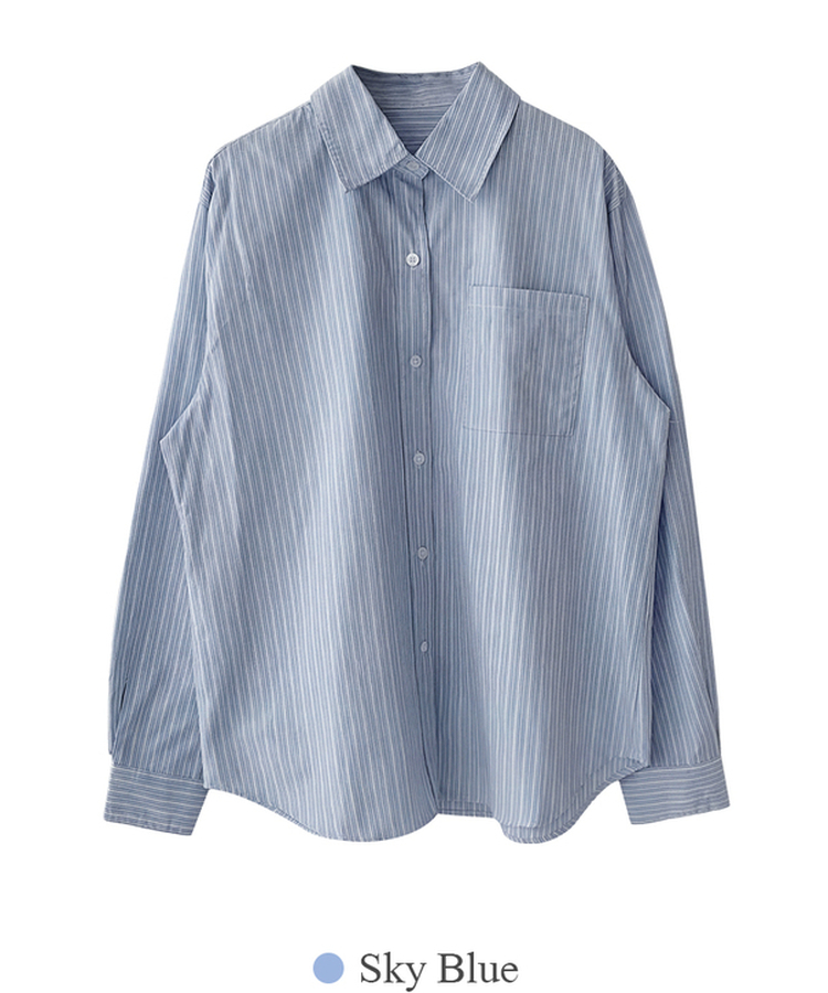 레크 스트라이프 셔츠 남방 포켓 오버핏 단가라 데일리룩 캐주얼룩 개강룩 출근룩 레이어드 사계절템 봄신상봄코디