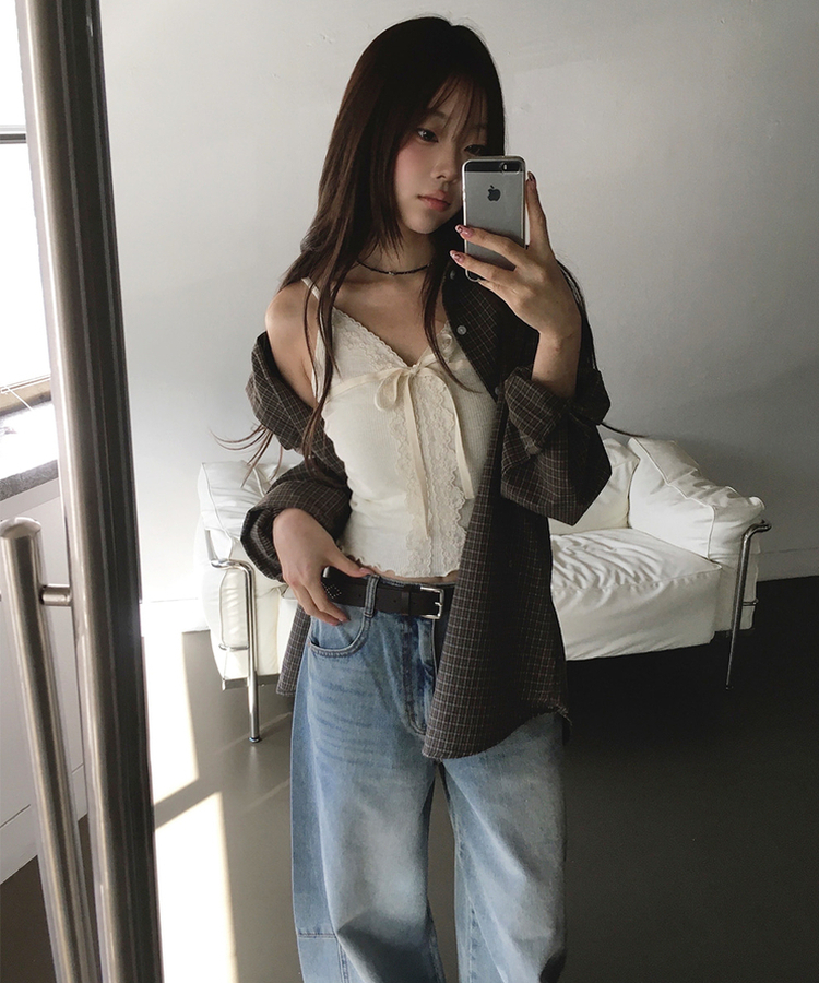 ウォッシュバルーンワイドデニムパンツ(5color) LIGHT BLUE