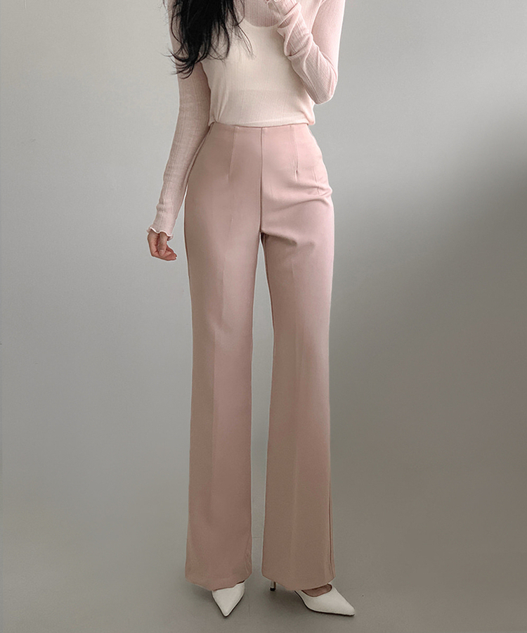 【丈別】ブーツカットスラックス PINK