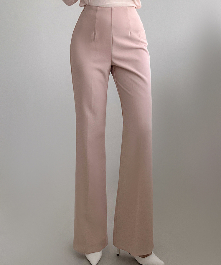 【丈別】ブーツカットスラックス PINK