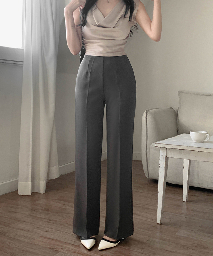 【丈別】ブーツカットスラックス CHARCOAL