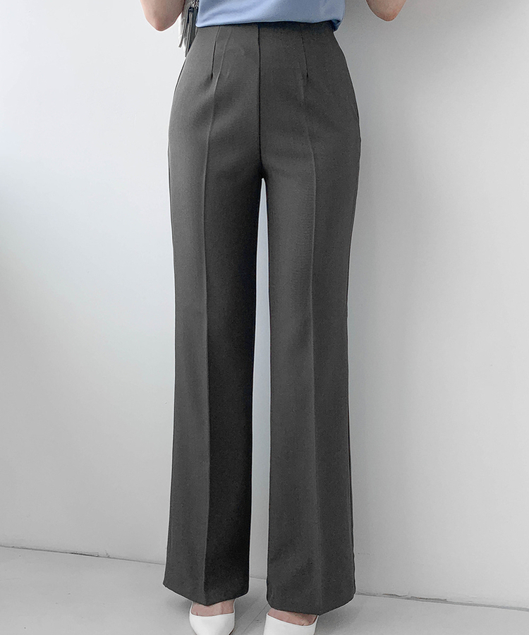 【丈別】ブーツカットスラックス CHARCOAL