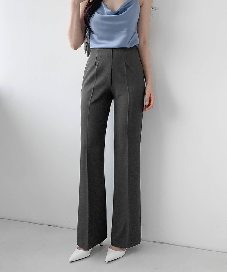 【丈別】ブーツカットスラックス CHARCOAL